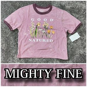 NWT - MIGHTY FINE - GOOD NATURED Crop Top - XS